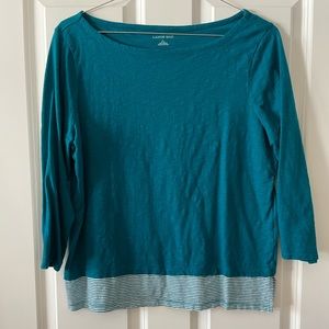 Woman’s Lands’ End, long sleeve shirt.